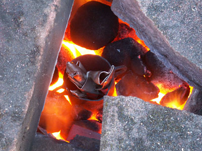 Brick furnace firing small