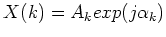 $X(k)=A_k exp(j\alpha_k)$