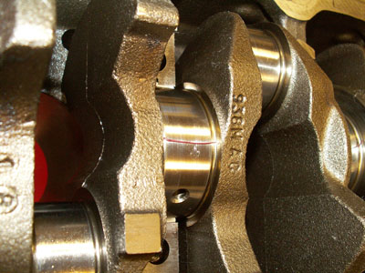 Crankshaft plastigauge